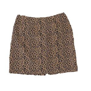 Briggs Leopard Print Mini Skirt-SIZE 16